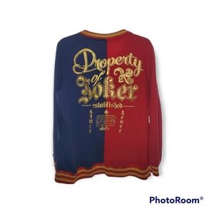 Suicide Squad Harley Quinn Property of Joker Bomber Jacket Size 1 14 16 Torrid